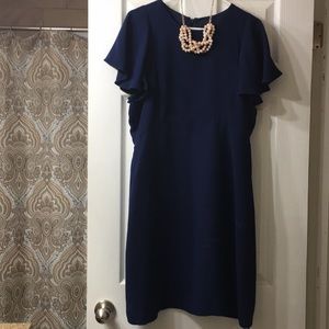 *Never Worn* navy, knee length, dress.